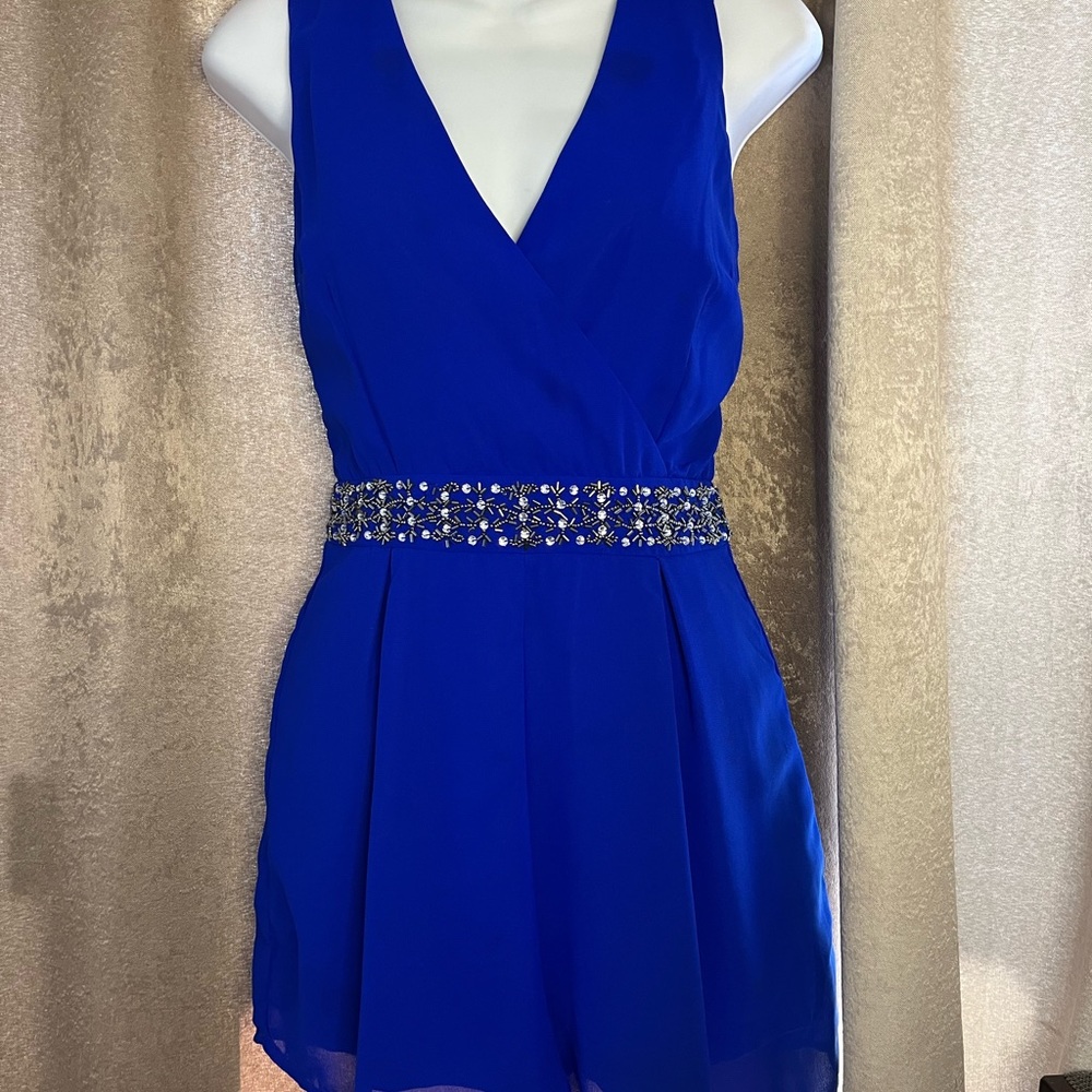 Royal blue romper